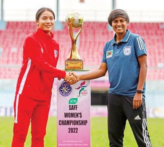 महिला साफ च्याम्पियनसिपको उपाधिका लागि नेपाल र बङ्गलादेश भिड्दै
