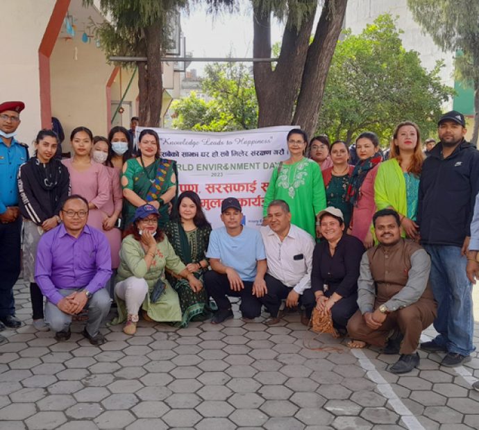 हिलारी स्कुलद्वारा वृक्षारोपण तथा सरसफाई कार्यक्रम सम्पन्‍न