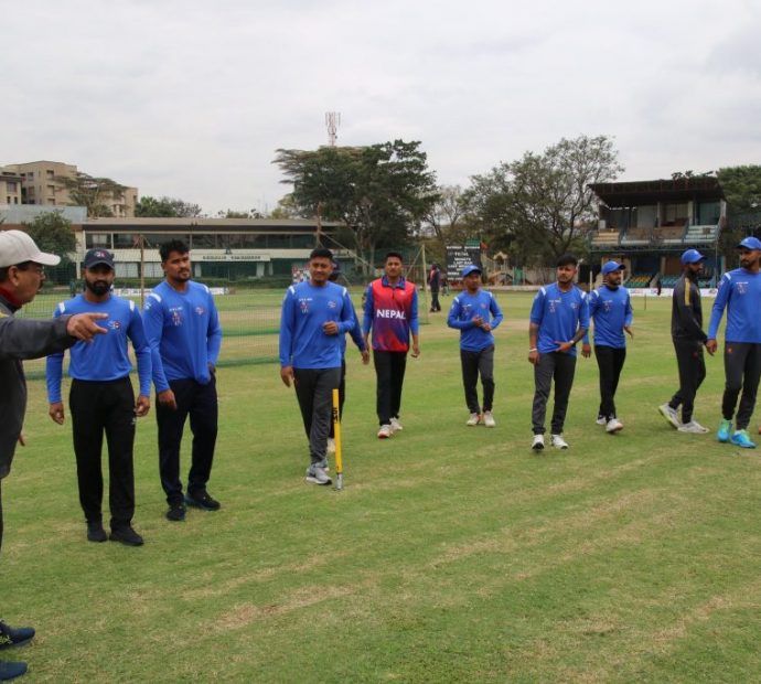 केन्याविरुद्ध टस जितेर नेपाल फिल्डिङमा