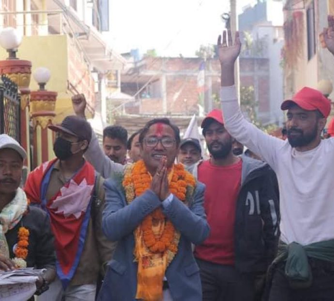 काठमाडौ-३ को (१) मा दिपेन्द्र लामाको घरदैलो