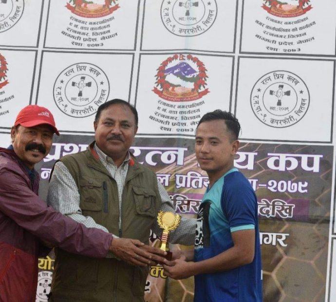 रत्‍न प्रिय कप फुटबल: भरतपुर फुटबल क्लबको फराकिलो जीत