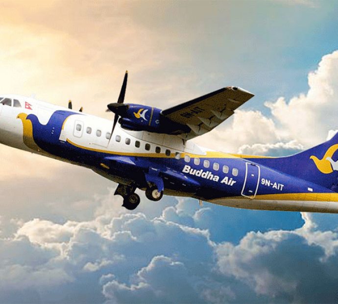 सुर्खेत उडेकाे बुद्धकाे जहाजमा समस्या देखिएपछि काठमाडाैंमै फर्कियाे