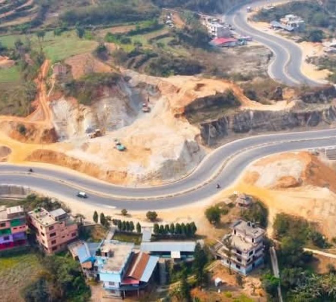 मुग्लिन-पोखरा सडक स्तरोन्नति : ७३ किलोमिटर कालोपत्र