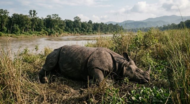 एक वर्षमा २२ गैंडा मरे