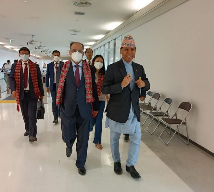 माओवादी अध्यक्ष दाहाल टोकियोमा