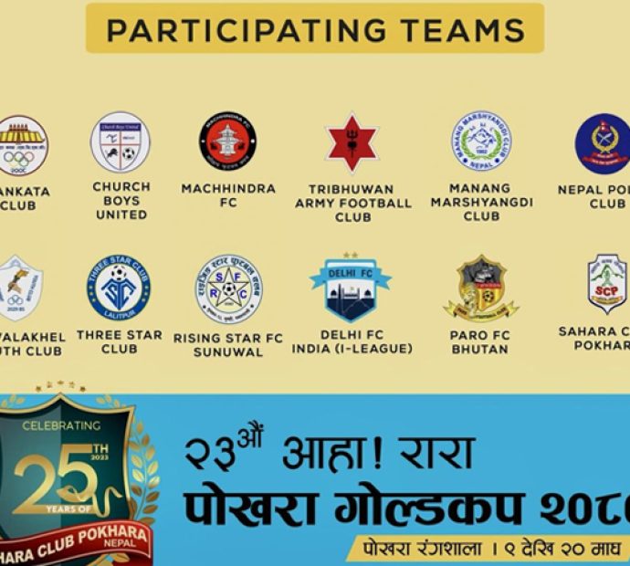 २३औं संस्करणको आहा ! रारा पोखरा गोल्डकप आजदेखि सुरु हुँदै