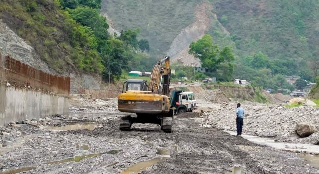 जापानद्वारा बिपी राजमार्गको पिप्ले–बर्खेखोला खण्डको स्थायी पुनर्निर्माण सुरु