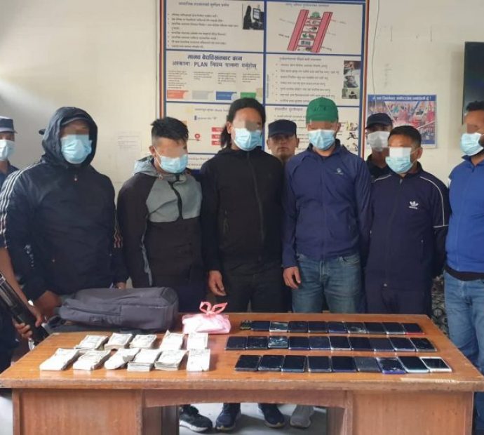 चिनियाँ नागरिकलाई अपहरण गरी लुटपाट गर्ने छ जना पक्राउ