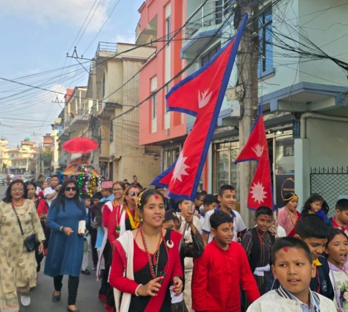 हिलारीका विद्यार्थीले देखाए गुहेश्‍वरी जात्राको नमूना