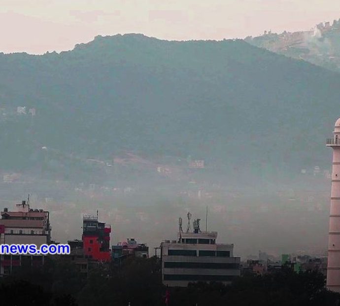 काठमाडौंको तापक्रम निरन्तर घट्दो