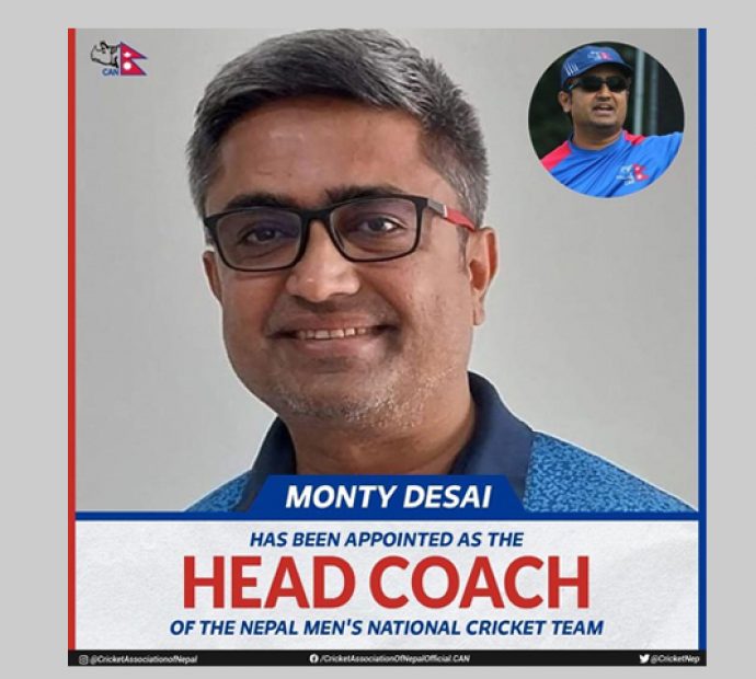 नेपाली क्रिकेट टोलीको प्रशिक्षकमा देसाई नियुक्त