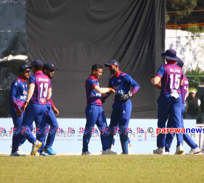त्रिदेशीय टी-२० श्रृंखला खेल्ने नेपाली टोलीको घोषणा