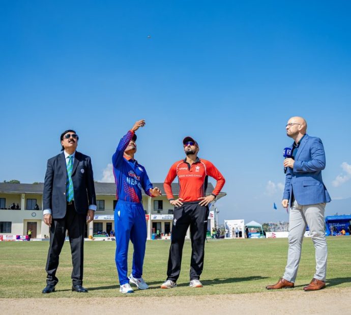 हङकङविरुद्ध टस जितेर नेपालको ब्याटिङ, प्रतिशको डेब्यु