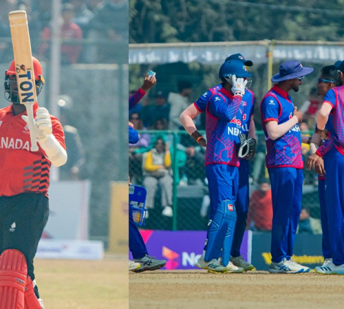 टी२० विश्‍वकपअघिको पहिलो वार्म अप खेलमा नेपाल र क्यानडा खेल्दै
