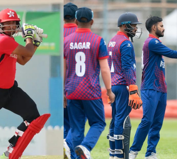 त्रिदेशीय टी-२०आई श्रृंखलाको पहिलो खेलमा नेपालले हङकङसँग खेल्दै