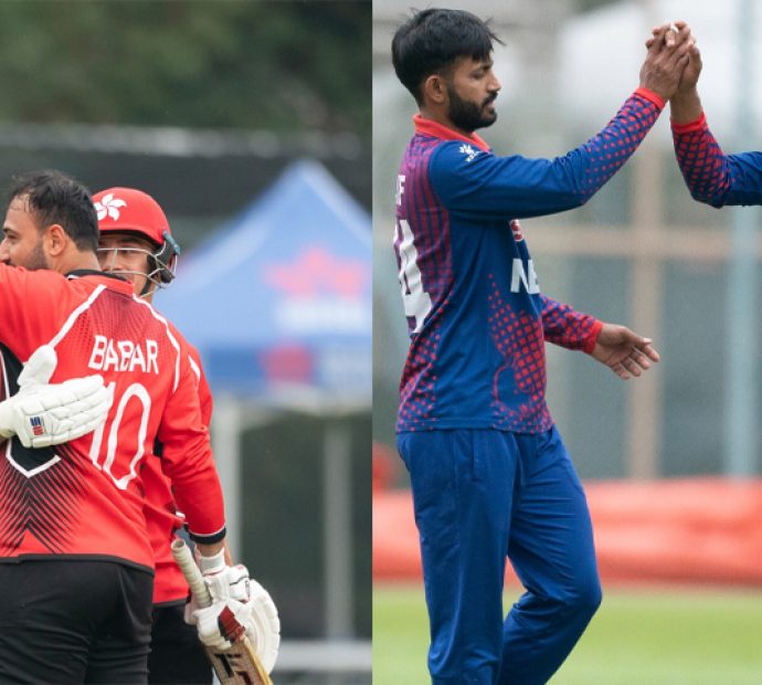 हङकङसँग नेपाल फराकिलो अन्तरले पराजित