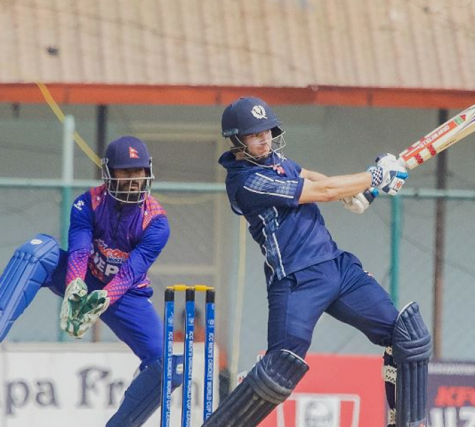 स्कटल्यान्डद्वारा नेपाललाई मध्यम लक्ष्य प्रस्तुत