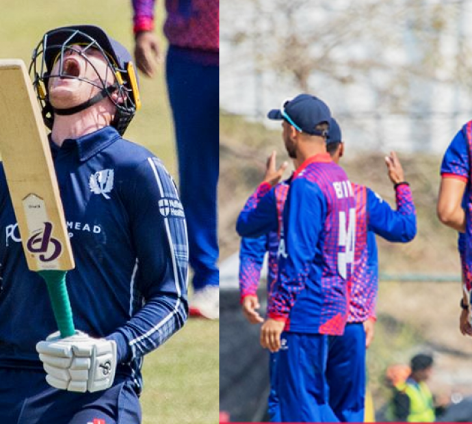 लिस्कको शतकमा स्कटल्यान्डले नेपाललाई दियो चुनौतिपूर्ण लक्ष्य