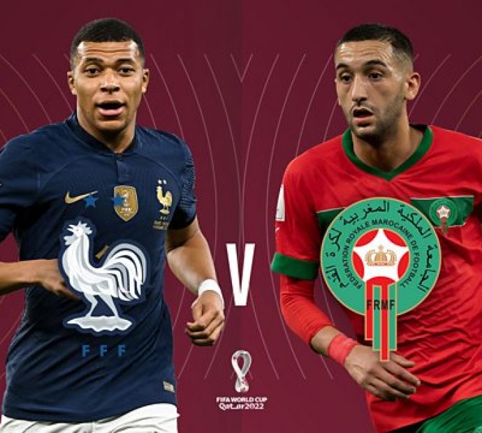 विश्‍वकप फुटबलको दोस्रो सेमिफाइनलमा फ्रान्स र मोरक्को भिड्दै