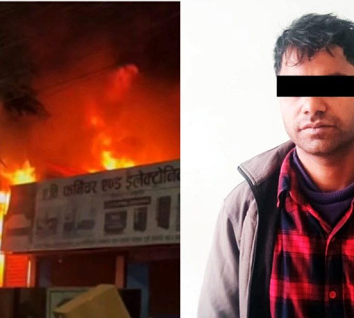 जसले आफ्नै पसलमा आगो लगाए…