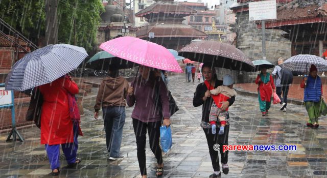काठमाडौँमा भारी वर्षा