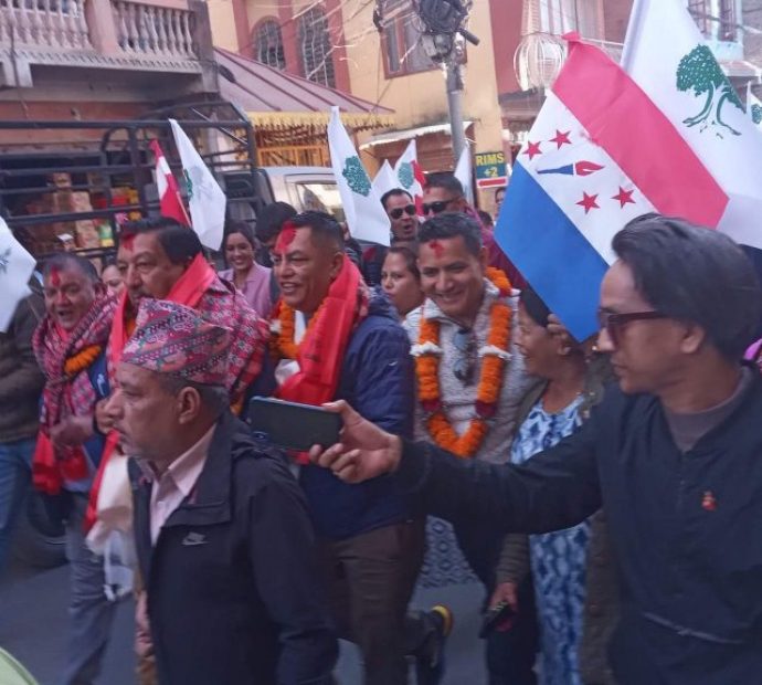 काठमाडौं क्षेत्र नम्बर-३ मा काङ्ग्रेसको घरदैलो जारी