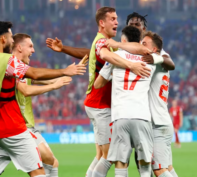 सर्बियालाई हराउँदै स्वीट्जरल्यान्ड नकआउट चरणमा प्रवेश