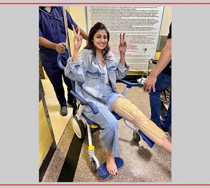 सुटिङका क्रममा शिल्पाको खुट्टा भाँचियो